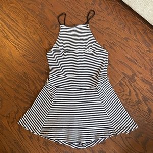 Free People Peplum Stripe Top